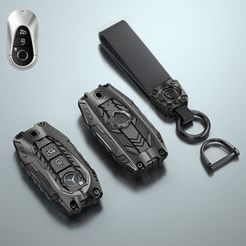 Premium Metal Black Soft Silicon keycase for New Mercedes Benz Maybach | S Class | E Class