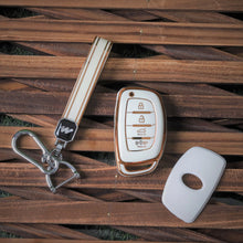Load image into Gallery viewer, TPU Car Key Cover Fit for Hyundai Tucson | New i20 | New Creta SX | New Venue SX | Elantra 4 Button Smart Key