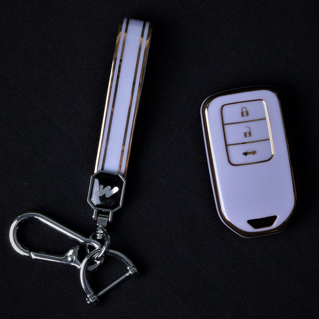 TPU Car Key Cover Fit for Honda Amaze | Accord | Jazz | Honda City | BR-V| CR-V | WR-V | Civic Smart Key