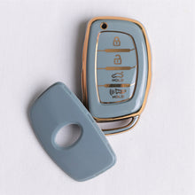 Load image into Gallery viewer, TPU Car Key Cover Fit for Hyundai New i20 | New Creta SX | New Venue SX | Elantra 4 Button Smart Key