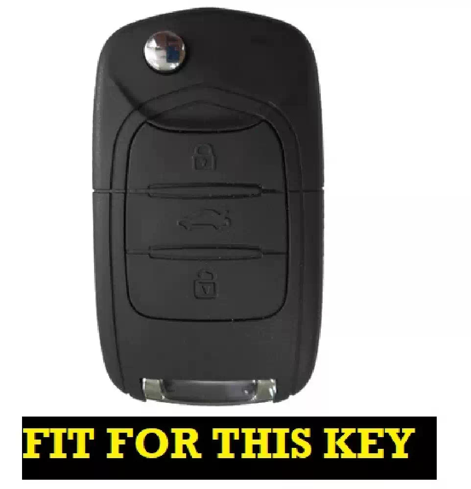 TPU Car Key Cover Fit for MG Hector 3 button flip key