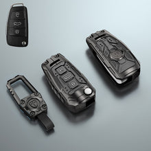 Load image into Gallery viewer, Premium Metal Black Transformer Series Soft Silicon Key Cover for Audi A3 | A6 | Q3 | Q5 | Q7 - Flip key