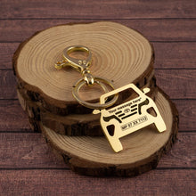 Load image into Gallery viewer, Toyota Stainless Steel Customized Car Keychain with Custom Number Plate and Message