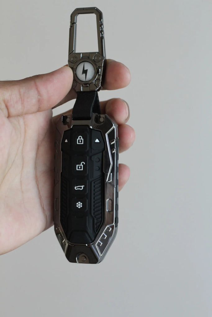 Premium Metal Black Transformer Series Soft Silicon Key Cover for New Mahindra BE 6 | XEV 9E | XEV 9S