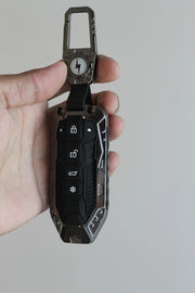 Premium Metal Black Transformer Series Soft Silicon Key Cover for New Mahindra BE 6 | XEV 9E | XEV 9S