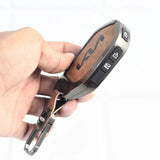 Metal Leather key Case for Kia New Seltos 2026 | Syros | EV6 EV9 - 4 Button Smart Key