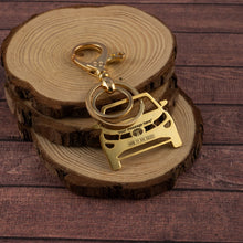 Load image into Gallery viewer, Tata Altroz Stainless Steel Customized Car Keychain with Custom Number Plate and Message