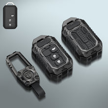 Load image into Gallery viewer, Carloginn Premium Metal Black Transformer Series Soft Silicon Key Cover for Maruti Suzuki 3 Button SmartKey