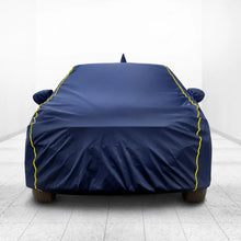 Load image into Gallery viewer, Mahindra XUV 300 Car Body Cover | All Weather Resistant | Triple Stitched with Soft Cotton Lining | Side Mirror Pocket (JUNGLE VALVET)