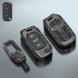 Carloginn Premium Metal Black Transformer Series Soft Silicon Key Cover for Mahindra 3 Button Flipkey