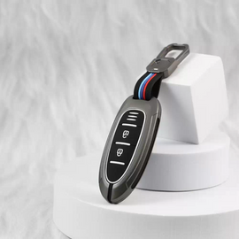 Metal Silicon Key case for Nissan Sunny | Terrano | Magnite (2 button smart key)