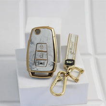 Load image into Gallery viewer, Marble TPU Car Key Cover Fit for Mahindra XUV-300 Flip Key