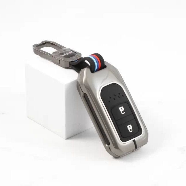 Metal Silicon Key case for Honda 2 Button Smart Key