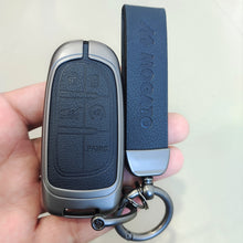 Load image into Gallery viewer, Metal Alloy Leather Key case for Jeep Compass Smart Key