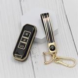 TPU Car Key Cover Fit for MG HECTOR 3 Button Smart Key