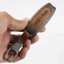 Load image into Gallery viewer, Metal Leather Key Case for  AUDI A3 | A4 | A5 | Q3 | Q5 | Q7 | Q8 (3 Button Smart Key)