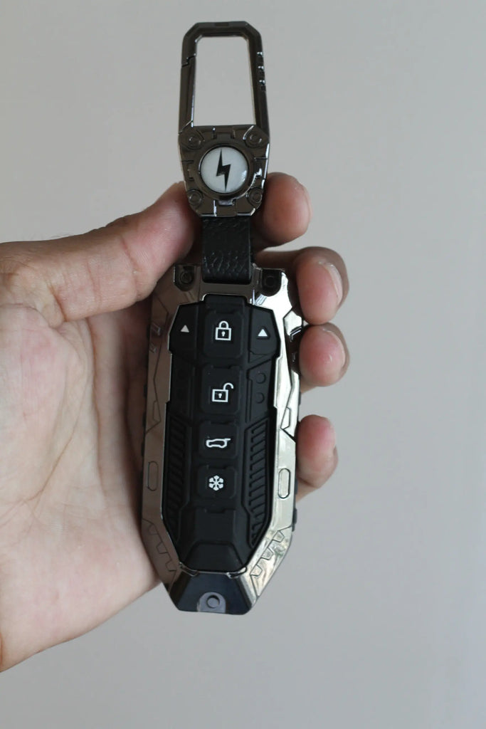 Premium Metal Black Transformer Series Soft Silicon Key Cover for Mahindra BE 6 | BE 9 | New XUV 700