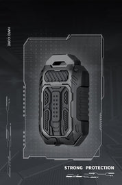 Carloginn Premium Metal Black Transformer Series Soft Silicon Key Cover for Maruti Suzuki 3 Button SmartKey