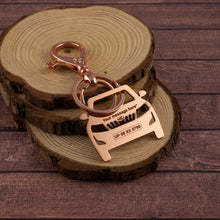 Load image into Gallery viewer, Mahindra XUV 500 Stainless Steel Customized Car Keychain with Custom Number Plate and Message