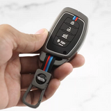 Metal Silicon Car Key Case for Hyundai 4 Button Smart Key