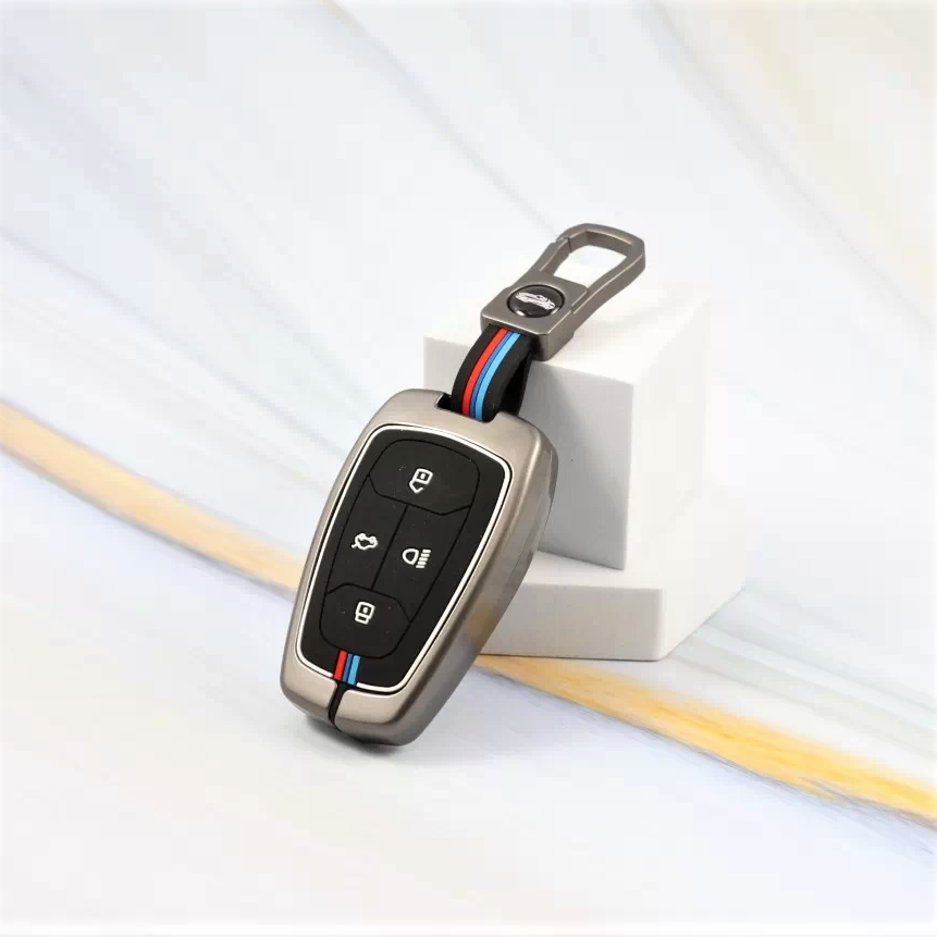 Metal Car Key Cover for TATA 4 Button Smart Key