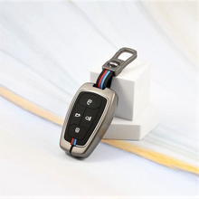 Load image into Gallery viewer, Metal Car Key Cover for TATA 4 Button Smart Key