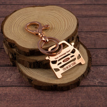 Load image into Gallery viewer, Ford Ecosport Stainless Steel Customized Car Keychain with Custom Number Plate and Message