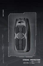 Load image into Gallery viewer, Carloginn Premium Metal Black Transformer Series Soft Silicon Key Cover for Tata 3 Button Flipkey