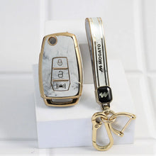 Load image into Gallery viewer, Marble TPU Car Key Cover Fit for Mahindra XUV-300 Flip Key