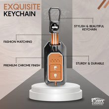 Load image into Gallery viewer, Metal Zinc Soft Silicon Key Case for Honda Amaze | Jazz | Honda City | BR-V| CR-V | WR-V | Civic (2 Button )