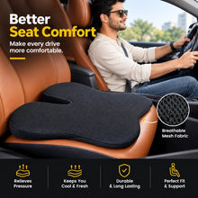 Load image into Gallery viewer, Car Seat Cushion | Sciatica Relief | High-Density Memory Foam Seat Cushion for Driving | Universal Fit