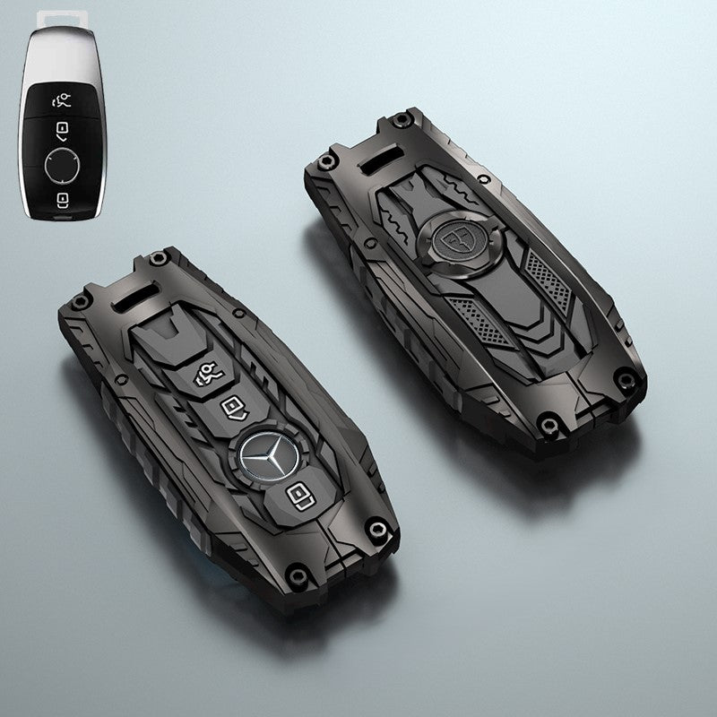 Premium Metal Black Transformer Series Soft Silicon Key Cover for Mercedes-Benz 3 Button Smartkey
