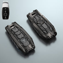 Load image into Gallery viewer, Premium Metal Black Transformer Series Soft Silicon Key Cover for Mercedes-Benz 3 Button Smartkey