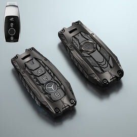 Premium Metal Black Transformer Series Soft Silicon Key Cover for Mercedes-Benz 3 Button Smartkey