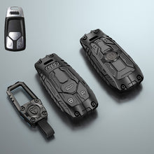 Load image into Gallery viewer, Premium Metal Black Transformer Series Soft Silicon Key Cover for New Model Audi A3 | A4 | A5 | Q3 | Q7 | Q5 | Q8