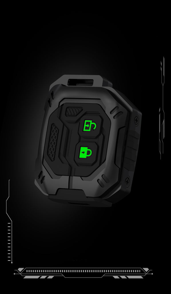 Carloginn Premium Metal Black Transformer Series Soft Silicon Key Cover for Maruti Suzuki 2 Button Key