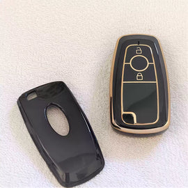 TPU Car Key Cover Fit for Ford Ecosport | Endeavour | Freestyle | Aspire | Figo (2 button smart key)