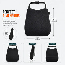Load image into Gallery viewer, Car Backrest Cushion | Back Pain Relief | High-Density Memory Foam Seat Cushion for Driving | Universal Fit
