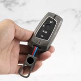 Metal Silicon Alloy Key case for BMW 4 Button Smart Key