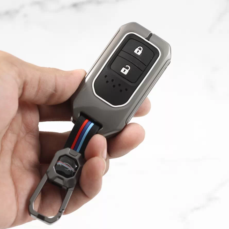 Metal Silicon Key case for Honda 2 Button Smart Key