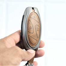 Load image into Gallery viewer, Metal Leather Car Key case for Hyundai New Venue facelift