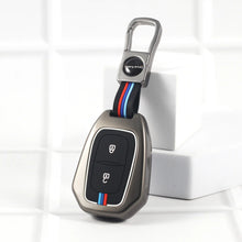 Load image into Gallery viewer, Metal Silicon Key Cover Fit for Renault Triber | Kiger | Kwid | Duster | Terrano| Magnite | Datsun RediGO - 2 Button