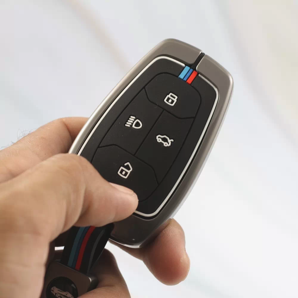 Metal Car Key Cover for TATA 4 Button Smart Key