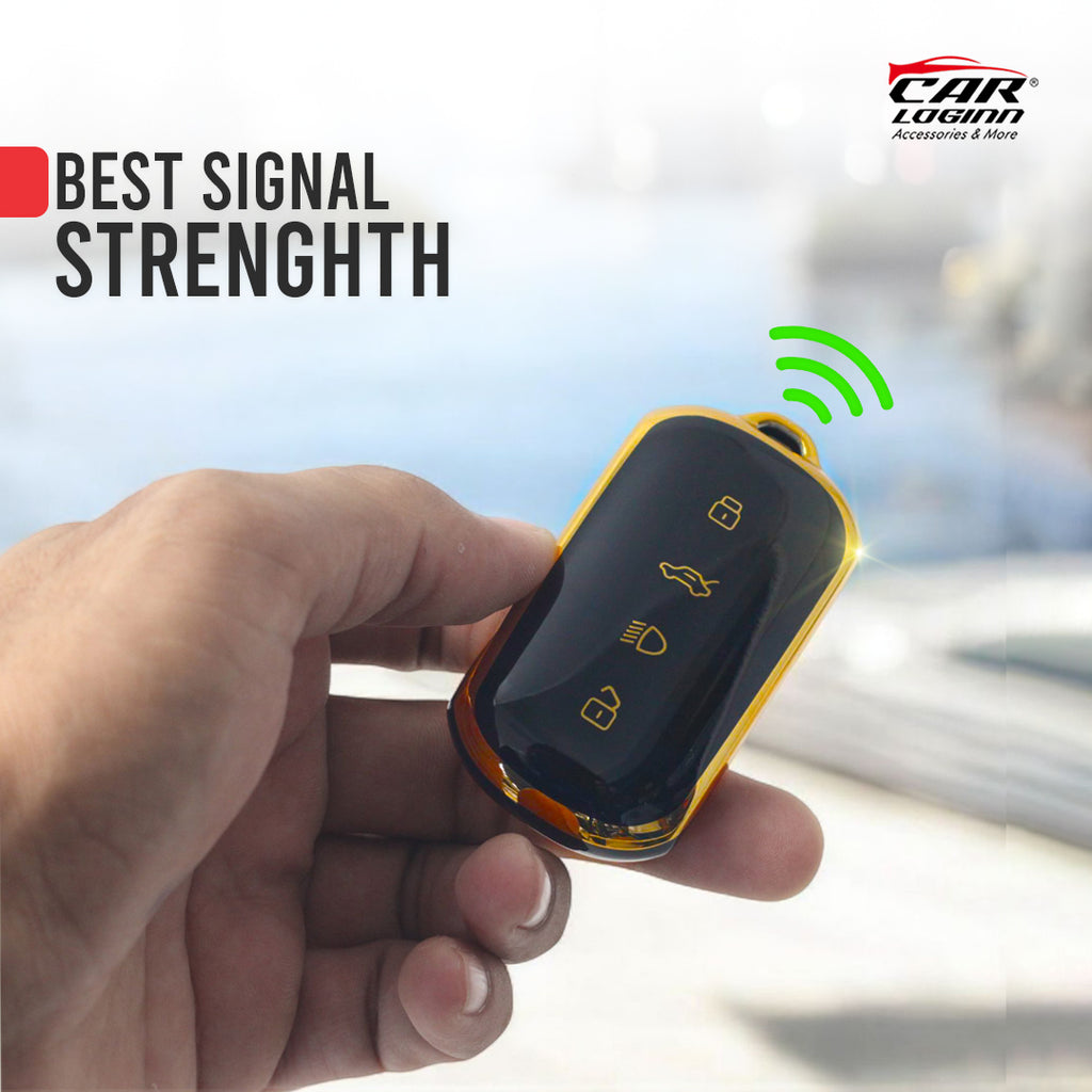 TPU Car Key Cover Fit for TATA Curve 4 Button Smart Key