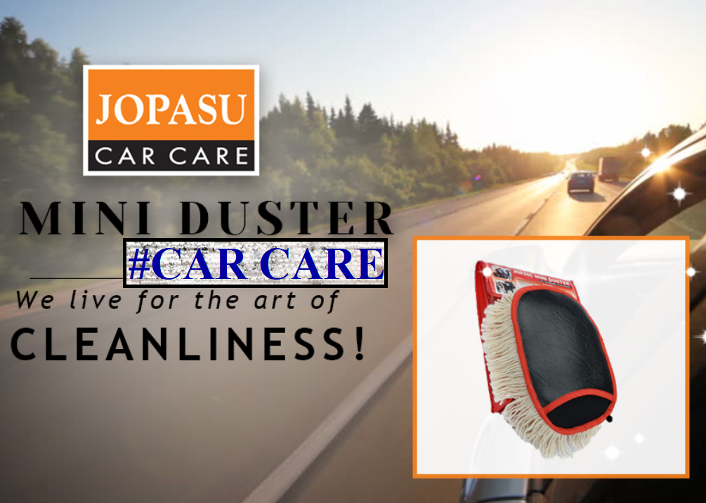 Jopasu Car Cleaning Mini Duster | Cleaning Dust from Car Interiors & Bikes | Scratch Proof | Water Saver & Eco-Friendly Brush