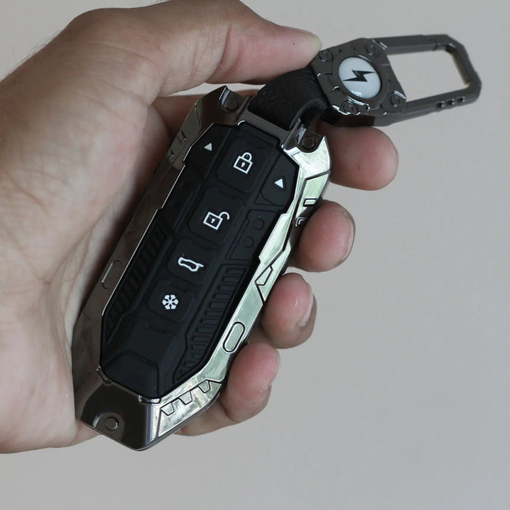 Premium Metal Black Transformer Series Soft Silicon Key Cover for New Mahindra BE 6 | XEV 9E | XEV 9S