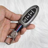 Metal Silicon Key case for Nissan Sunny | Terrano | Magnite (2 button smart key)