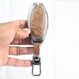 Metal Leather Car Key case for Hyundai New Venue facelift