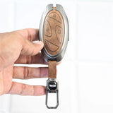 Metal Leather Car Key case for Hyundai New Venue facelift