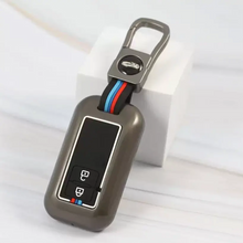 Load image into Gallery viewer, Metal Silicon Car Key cover for Maruti Suzuki Victoris | Grand Vitara | New Brezza | XL 6 | Ertiga | Dezire (2 Button)